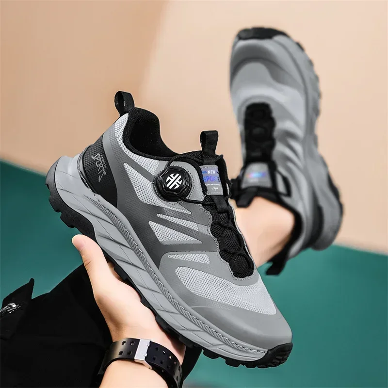 Nuevas zapatillas deportivas transpirables para hombre, zapatillas gruesas para correr, zapatillas para caminar de estilo callejero a la moda, zapatos para hombre, tendencia de baloncesto - imagen 5