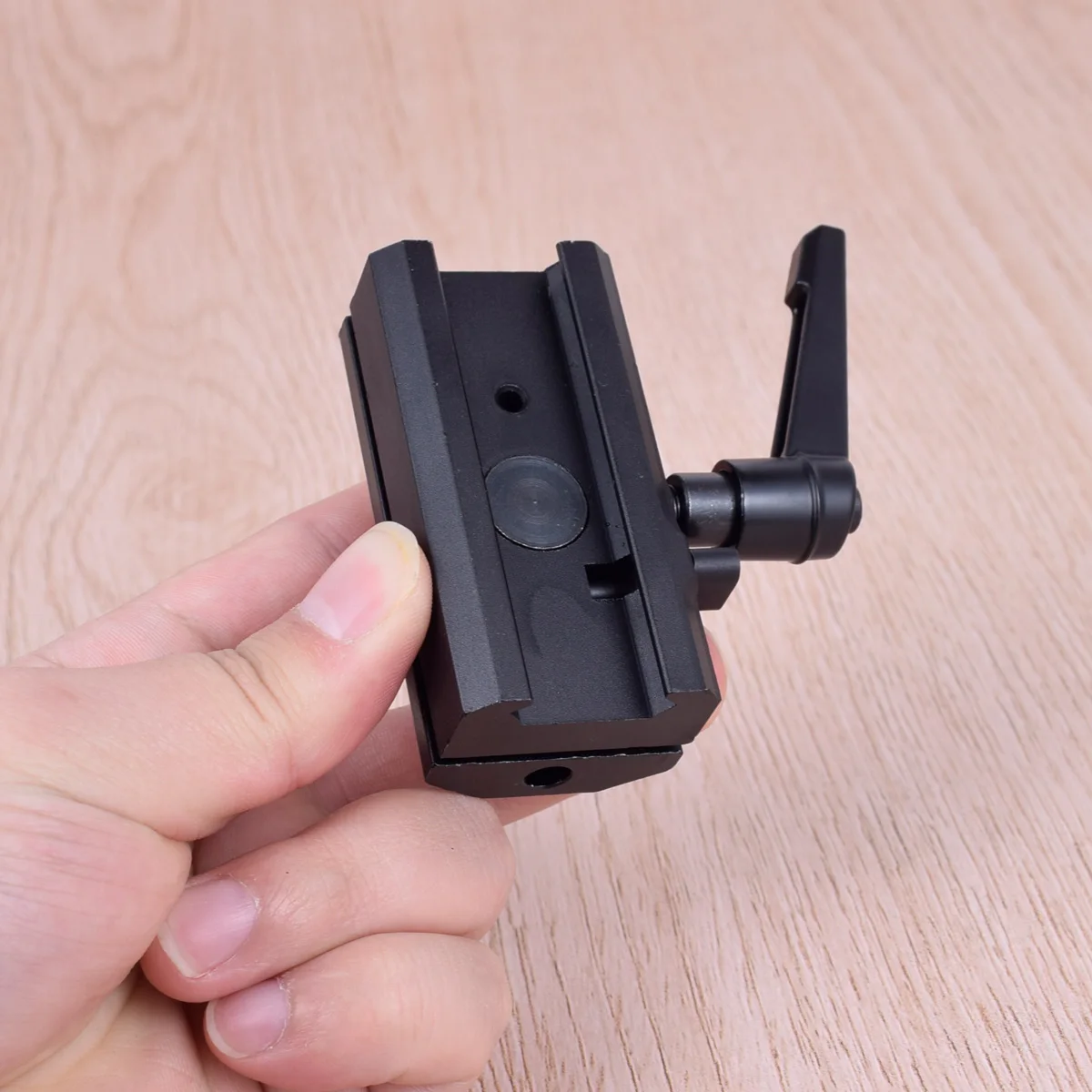 Adaptador de montaje QD para bípode Harris de separación rápida, bípode de caza con riel de Quard giratorio RBA-1 para accesorio de montaje en riel Picatinny de 20mm - imagen 4