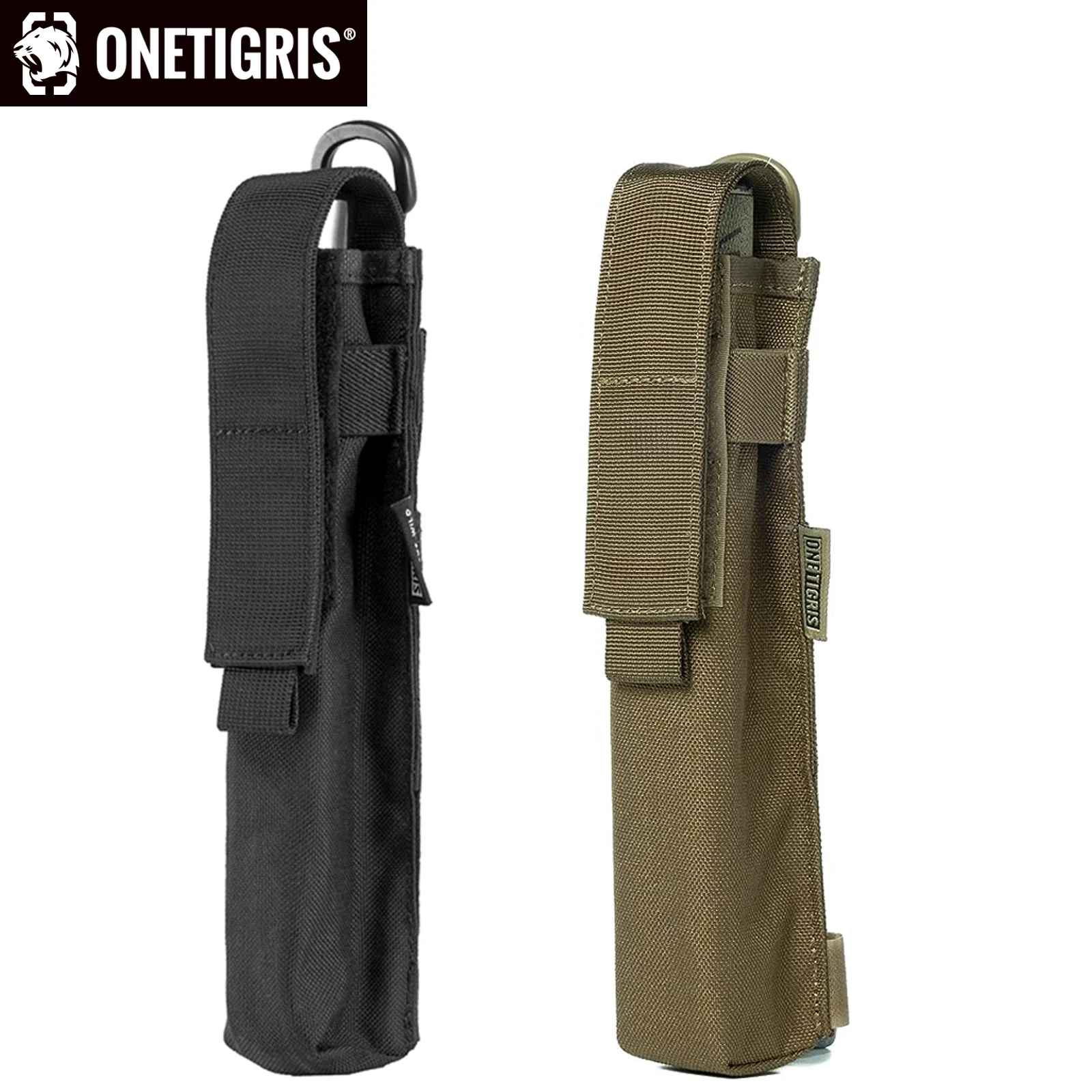 ONETIGRIS-funda para linterna, soporte para linterna Molle EDC, funda para cinturón, funda X, bolsa de herramientas táctica multiusos