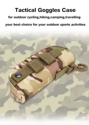 Estuche táctico para gafas MOLLE, estuche protector para gafas de caza a prueba de golpes, gafas de sol portátiles para exteriores, accesorios de caza