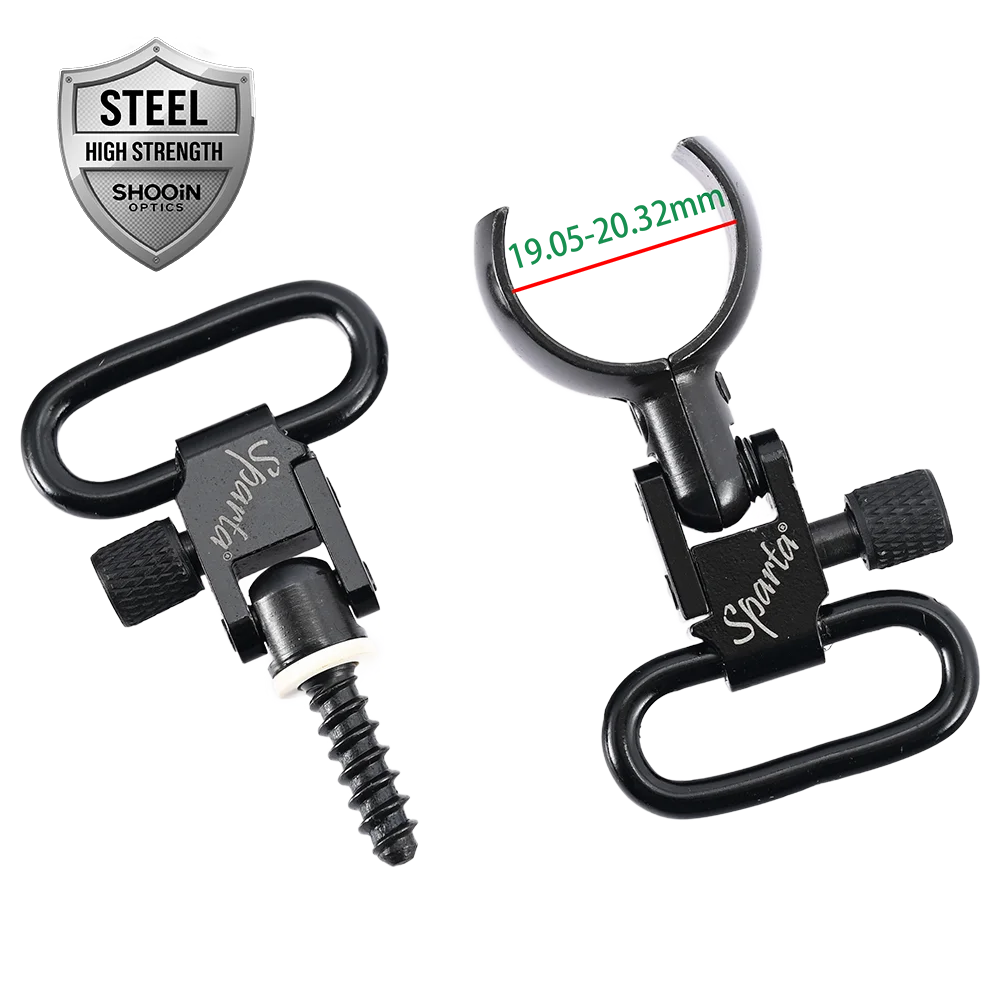Sparta Quick Detachable Shoulder Sling Swivels Blued Steel Buckle For Most Single-Tube Hoop 1 Inch Strap Ring - imagen 4