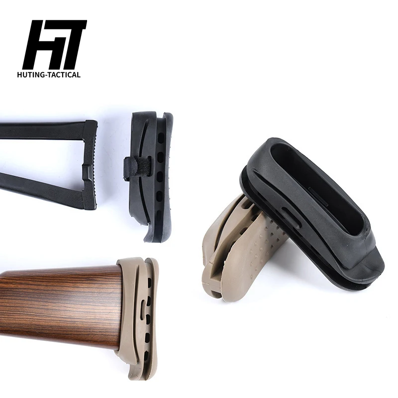 Almohadilla táctica de goma a prueba de golpes para Rifle de caza AK74 SVD, cojín trasero, accesorios para armas - imagen 3