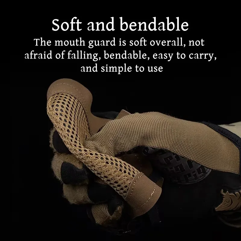 Máscara protectora bucal transpirable para deportes de acampada, accesorios de tiro aplicables, equipo para exteriores, ciclismo y juego - imagen 4
