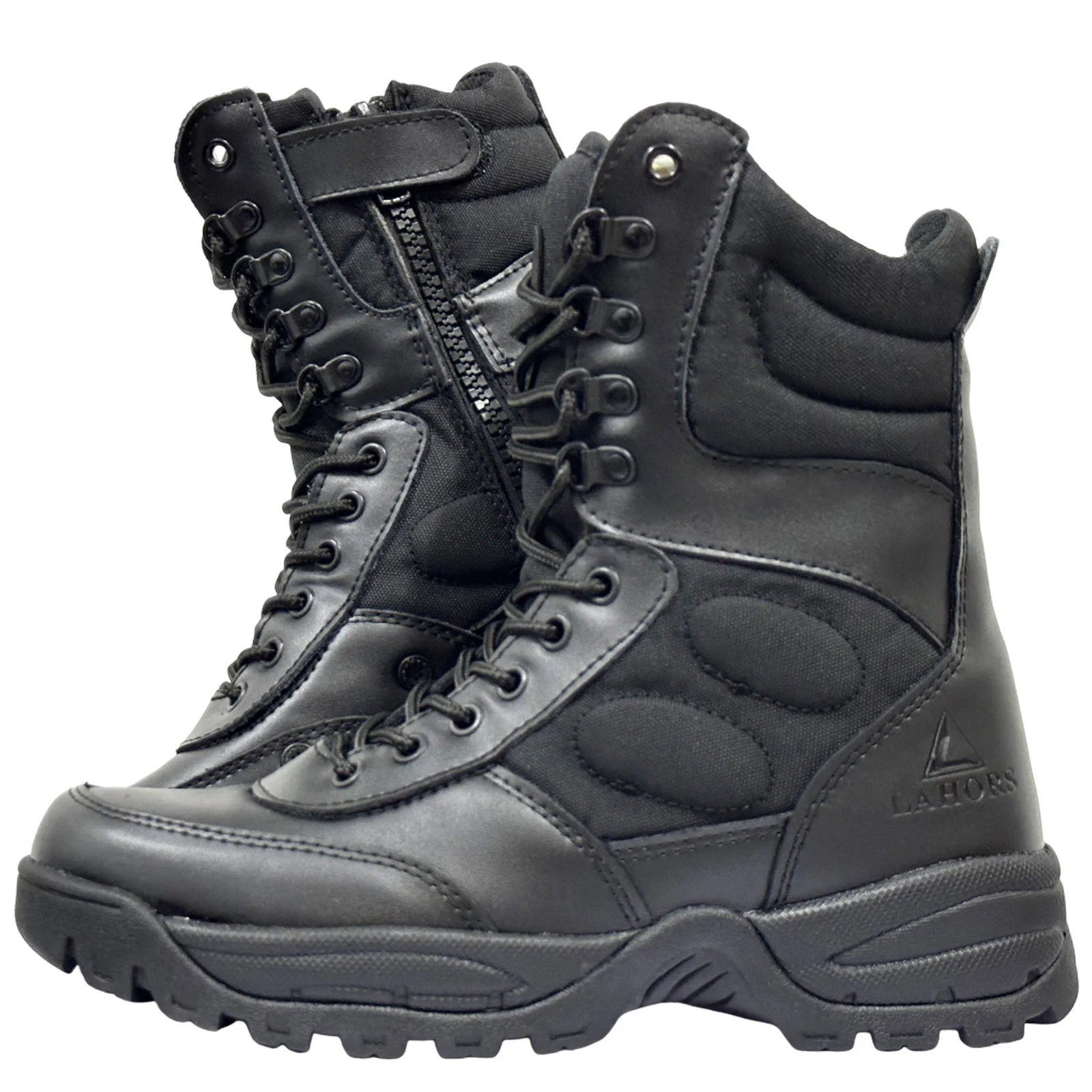 LAHORS-Botas tácticas de cuero de vaca para hombre, botines ligeros de combate en el desierto, para senderismo al aire libre - imagen 5