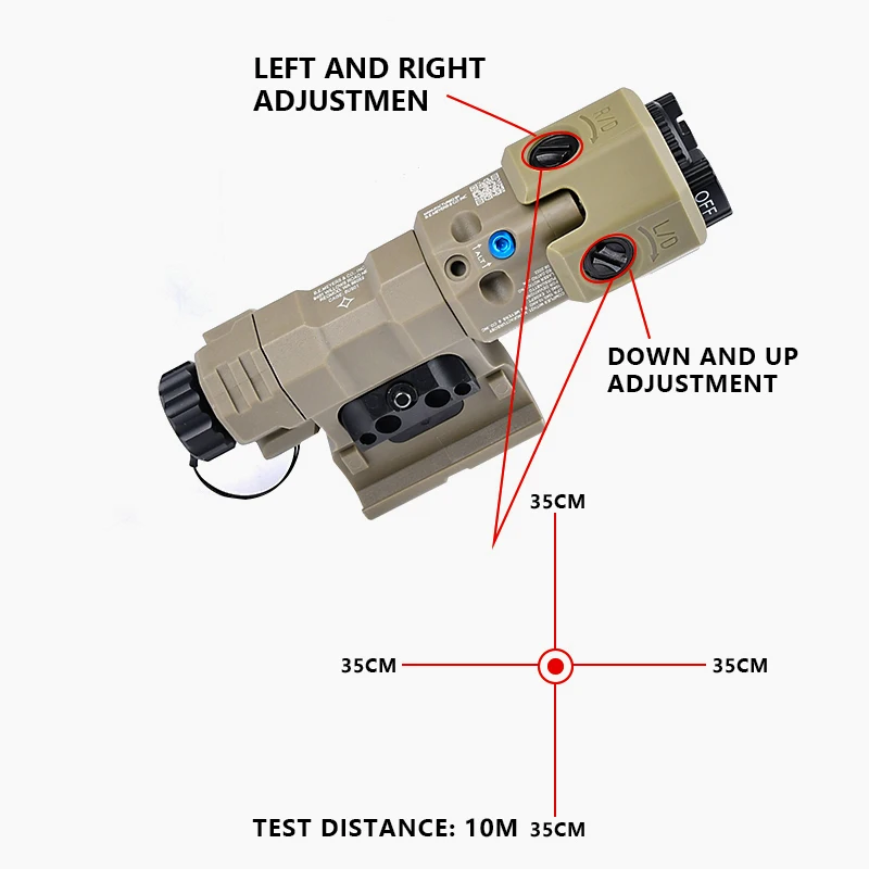 MAWL-C1 táctico IR rojo azul verde punto láser Surefir SF M300A M600 LED Scout Luz de caza Airsoft con juego de interruptor de AXON - imagen 3