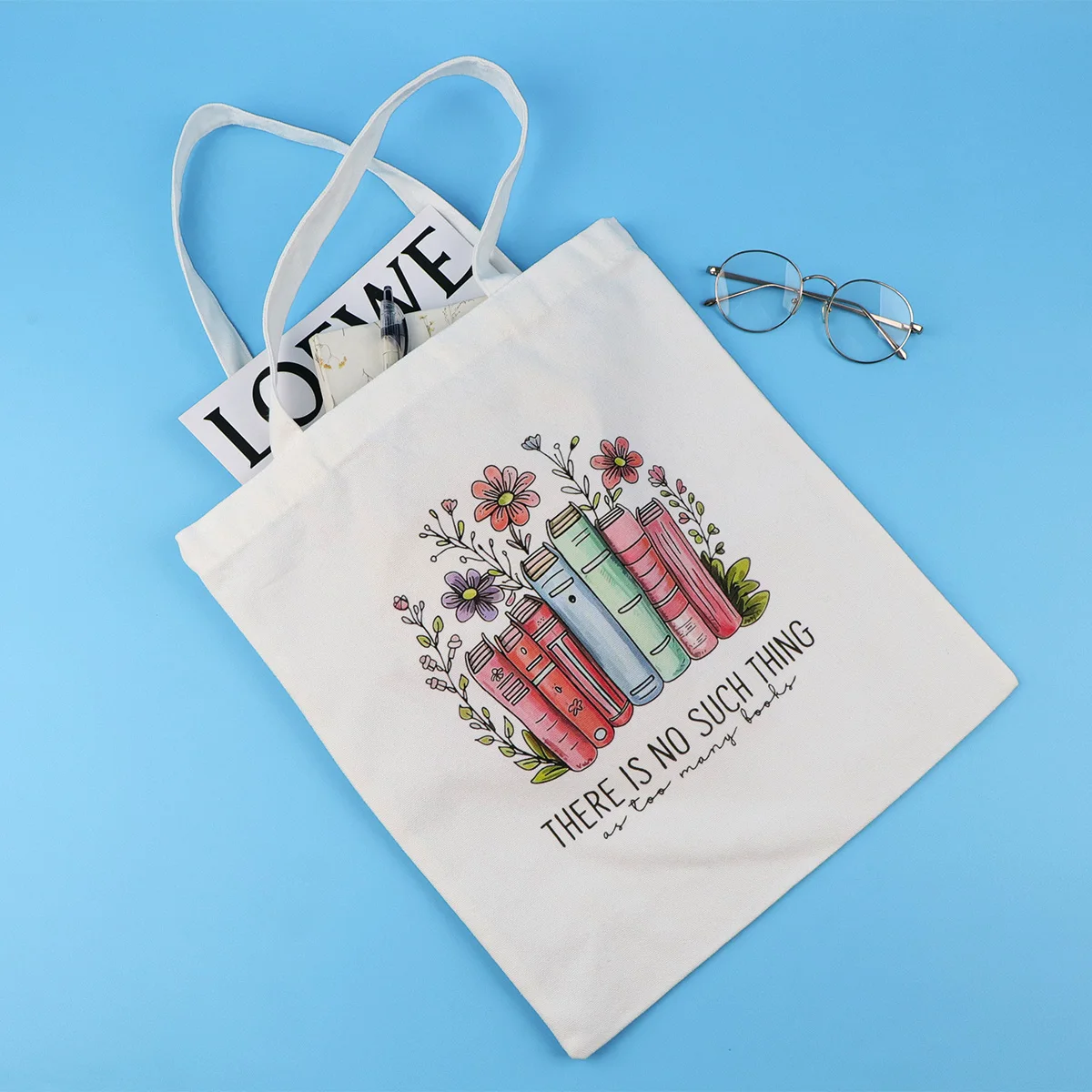 Bolso de lona resistente estilo vintage para mujer – exterior