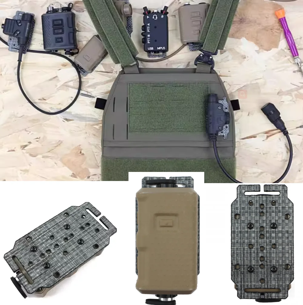 FCPC chaleco radio PTT placa fija placa Tegris walkie talkie transmisor placa adaptadora