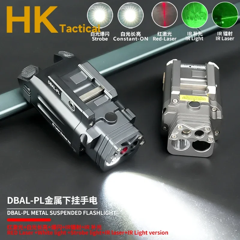 DBAL-PL táctico SBAL Scout, linterna IR, láser rojo, luz de relleno IR, LED estroboscópico colgante, indicador de puntería, puntero láser de 20MM - imagen 3