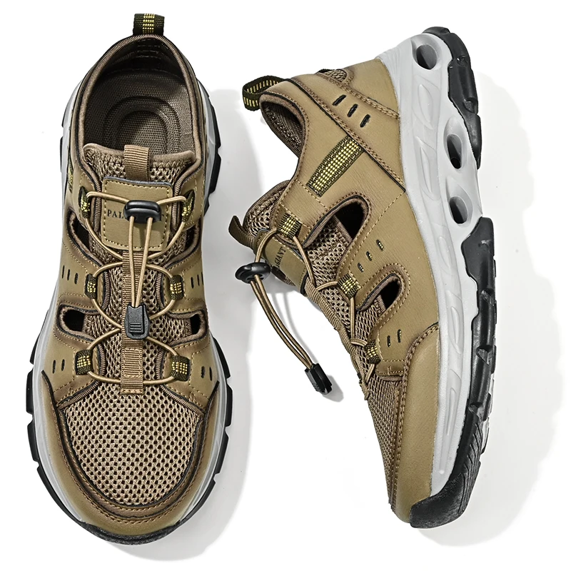 O.Z.TESHI-zapatos de senderismo para hombre, sandalias ligeras y transpirables para pesca y playa - imagen 3