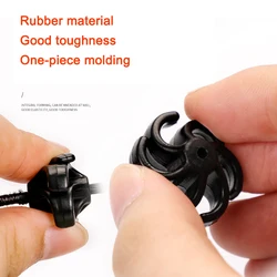 Amortiguador silencioso para tiro al aire libre, estabilizador de goma compuesto para cuerda de arco, 4 Uds.