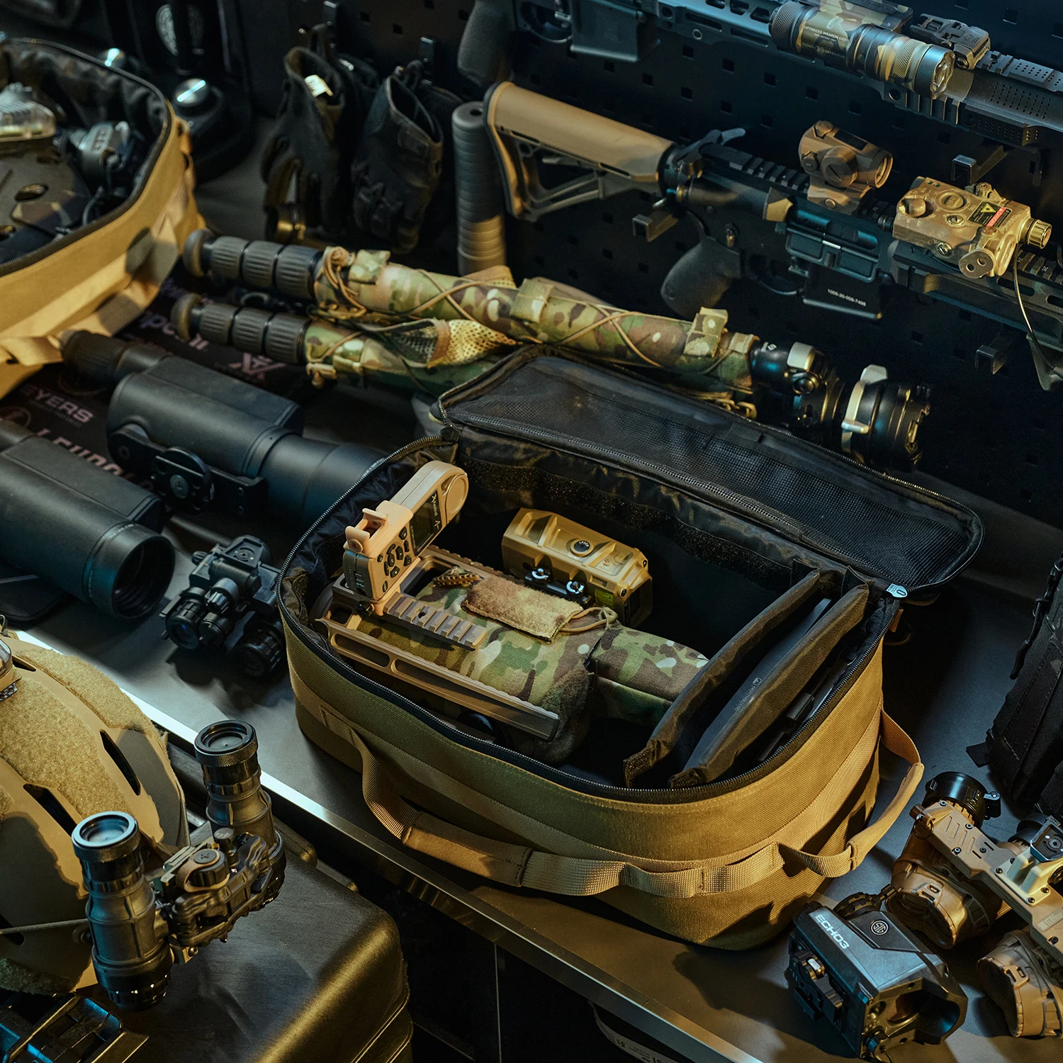 Estuche de almacenamiento táctico de camuflaje de gran capacidad, bolsa de almacenamiento multifuncional para acampar, campamento de búho - imagen 2