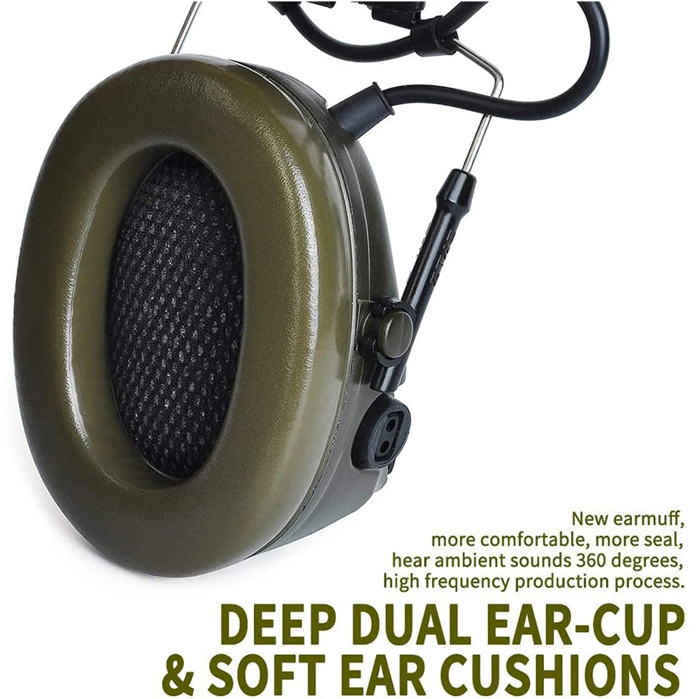 Z TAC Softair Auriculares Comta III Z-Tactical Pelto Ptt Auriculares activos Sordin Msa Militar Airsoft Auriculares con cancelación de ruido - imagen 4