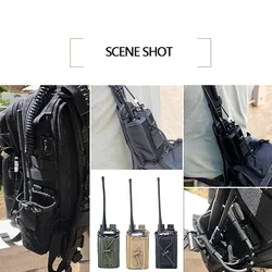 Bolsa táctica MOLLE porta radio para walkie talkie de caza