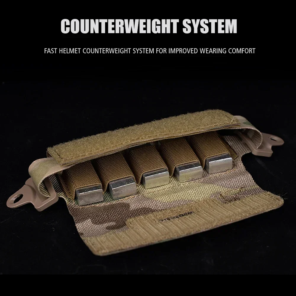 Bolsa de peso de contrapeso para casco táctico, bolsa de contrapeso NVG para OPS-Core Fast BJ PJ MH Airsoft, accesorios para cascos rápidos - imagen 5