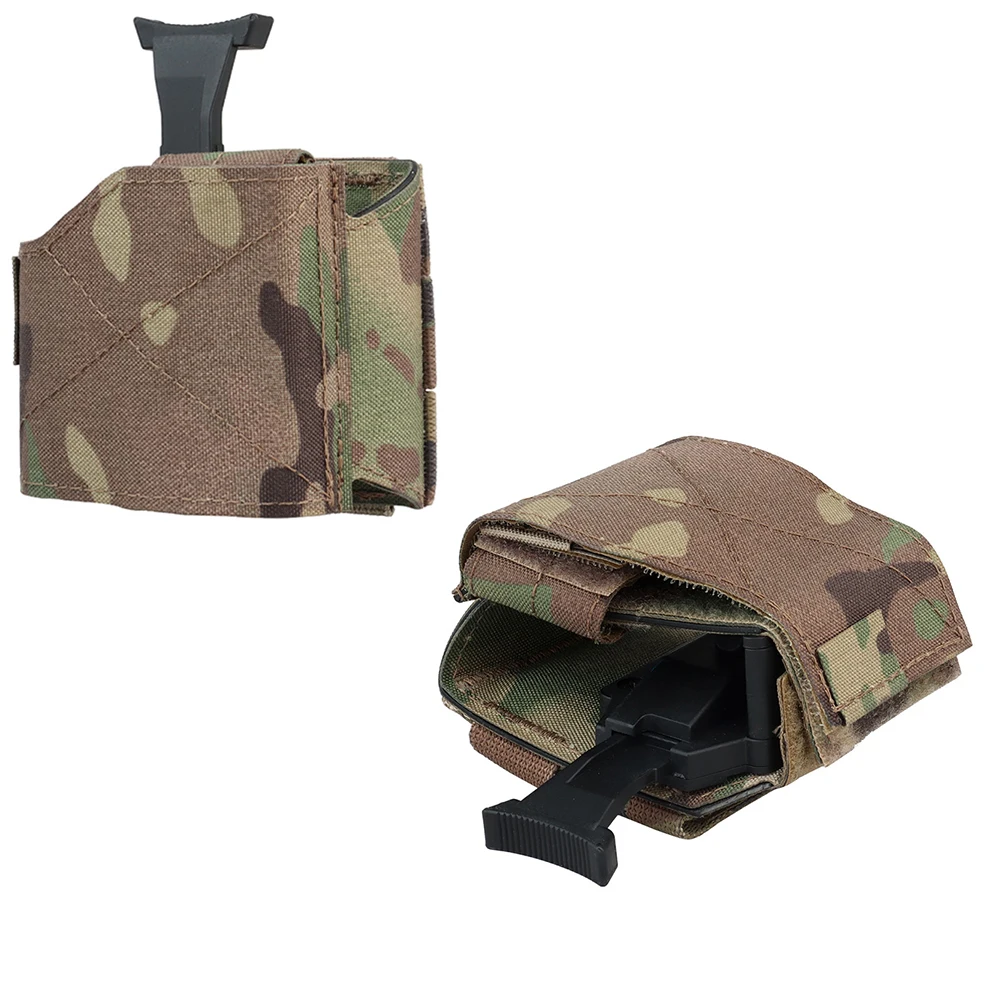 Funda Universal MOLLE para caza, funda de extracción rápida, cinturón táctico, chaleco, portador de placa, funda de transporte, equipo - imagen 4