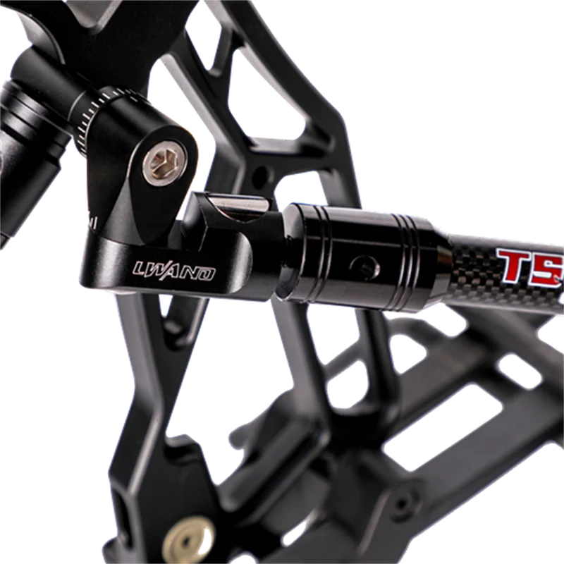 Estabilizador ajustable de aluminio de aviación, barra única en V para barra de equilibrio, estabilizador compuesto de tiro con arco, accesorios - imagen 3