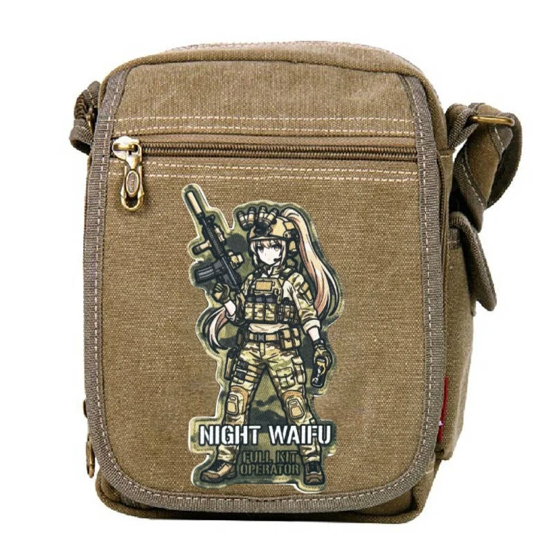 Parche táctico operadora anime con velcro para mochila y brazo - imagen 2