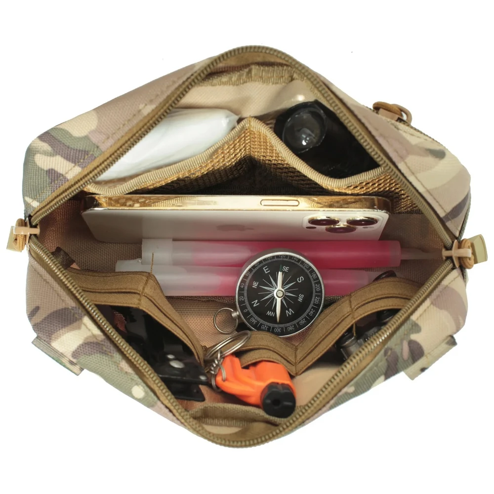 Bolsa táctica Molle, botiquín de primeros auxilios, bolsa EDC para teléfono móvil, riñonera, bolsa de herramientas de utilidad EMT de emergencia, bolsa de caza - imagen 4