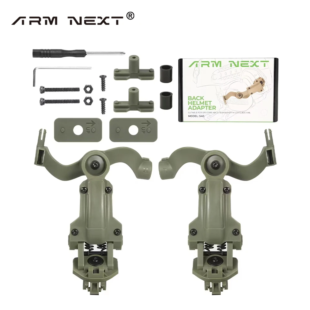 Kit de soporte para auriculares de tiro, adaptador de riel para casco con rotación multiángulo, compatible con OPS Core ARC y Team Wendy M-LOK - imagen 4