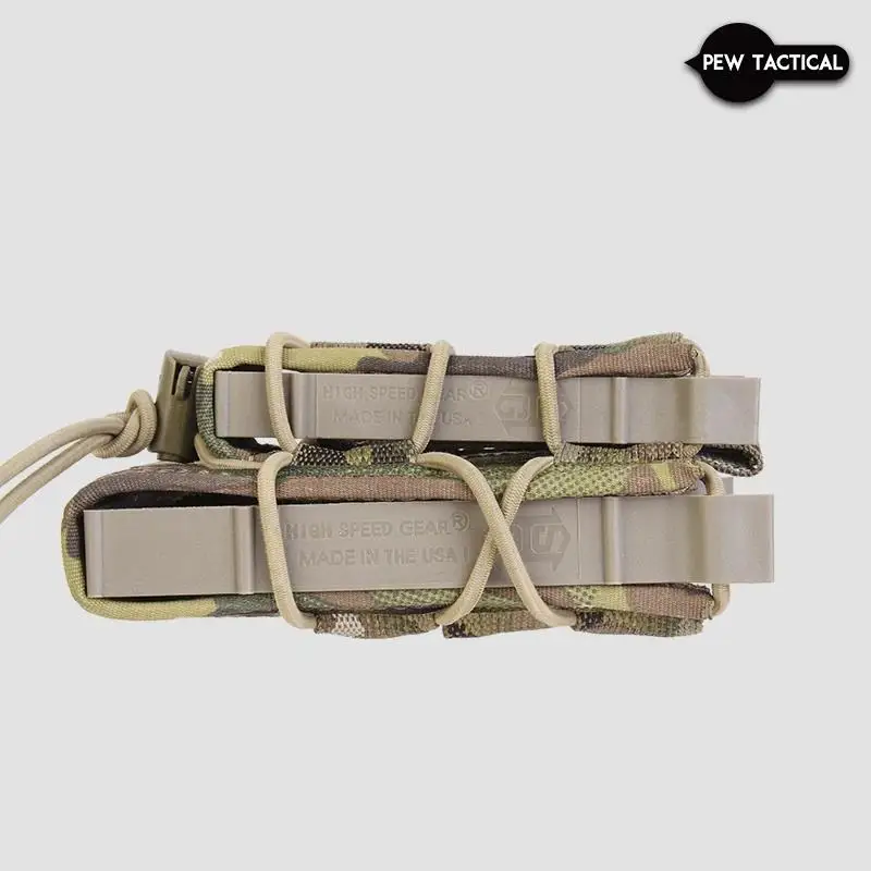 PEW TACTICAL HSGI STYLE TACO 9MM+5.56 MAG POUCH Airsoft Doble Revista Bolsa PH91 - imagen 4
