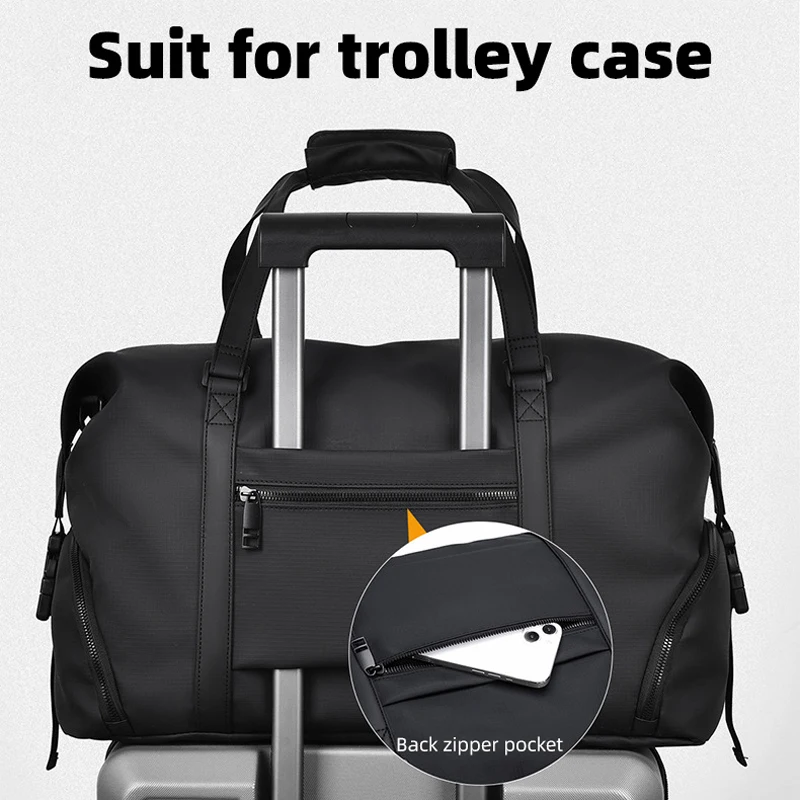 Bolso de hombro deportivo para Fitness, bolso de viaje al aire libre seco y húmedo, bolso cruzado para viaje de negocios, paquete de zapatos, bolso grande de corta distancia - imagen 5