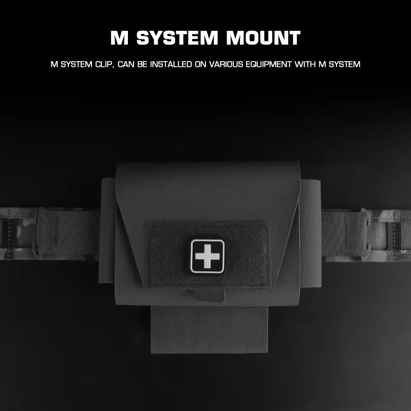Kit médico MOLLE de diseño dividido, bolsa médica pequeña ligera V2 para cinturón y portador de placa, accesorios de caza - imagen 4