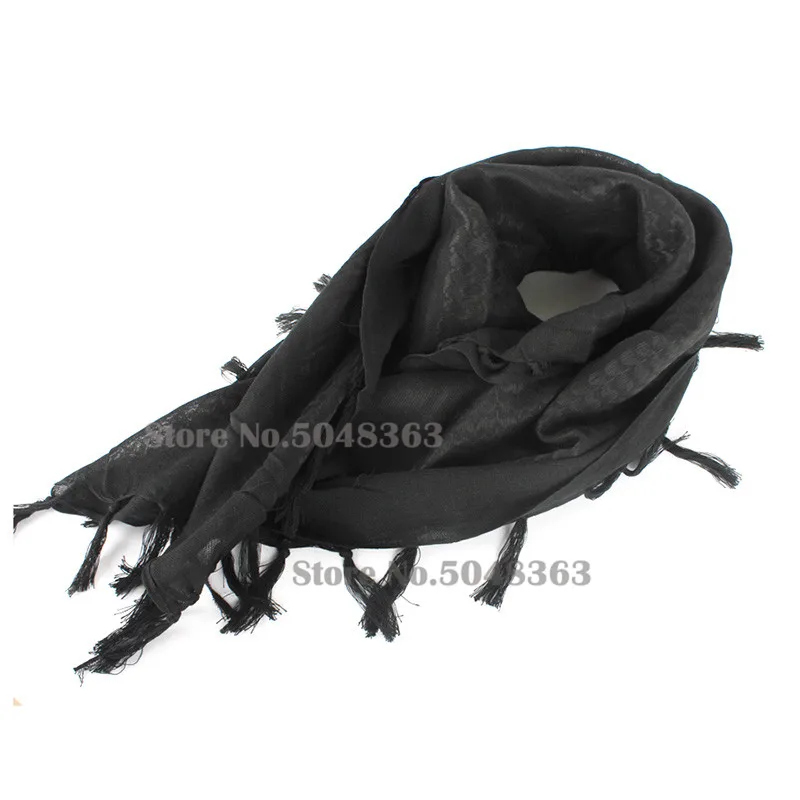 Bufanda táctica militar de caza, chal de cuello, envoltura para la cabeza, senderismo, Airsoft, tiro, Shemagh, desierto, árabe, 100% algodón - imagen 5