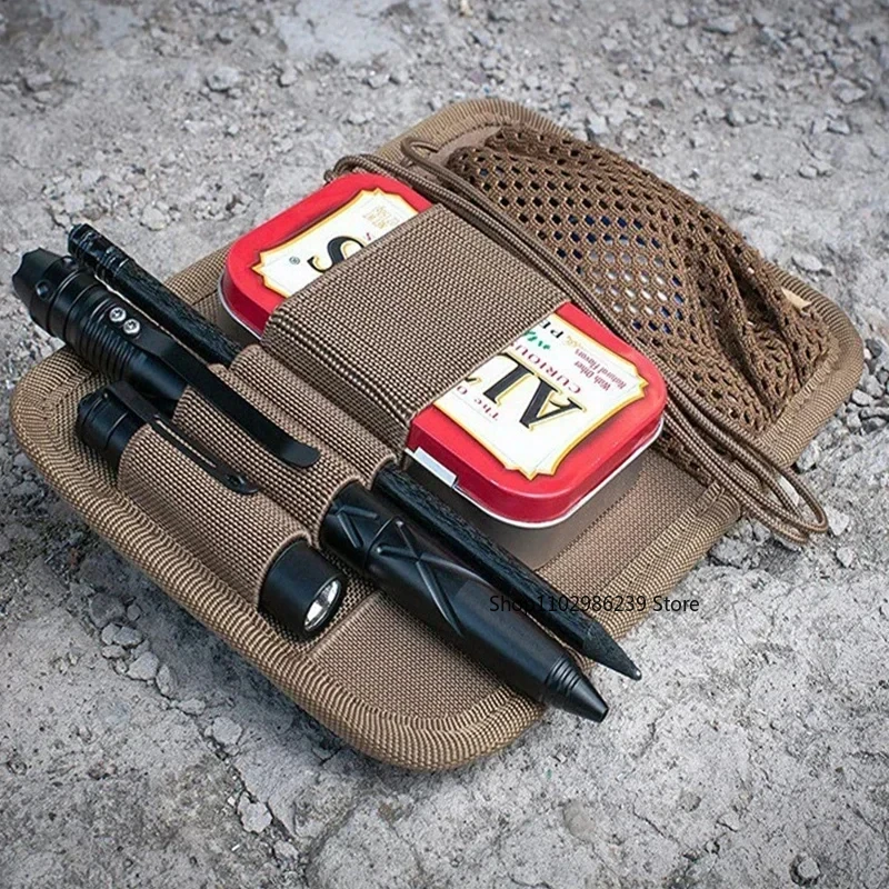 Organizador de Panel de inserción de bolsa táctica, organizador Modular de gancho y bucle de Panel administrador de utilidad con sujetadores de gancho para mochila de paquetes - imagen 2