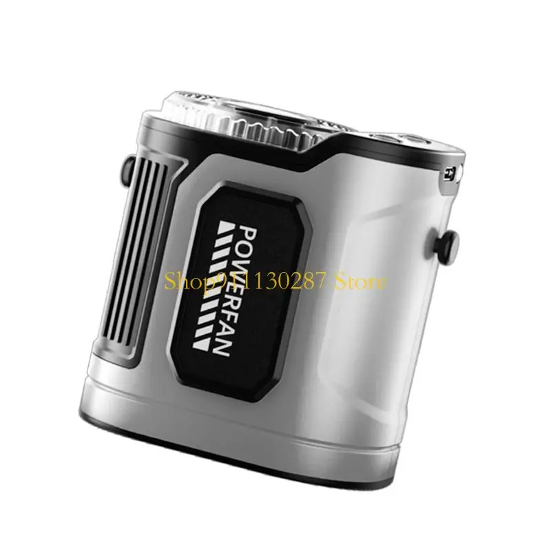 Ventilador portátil impermeable J1HC con batería recargable múltiples niveles velocidad para caminatas en lugares y - imagen 5