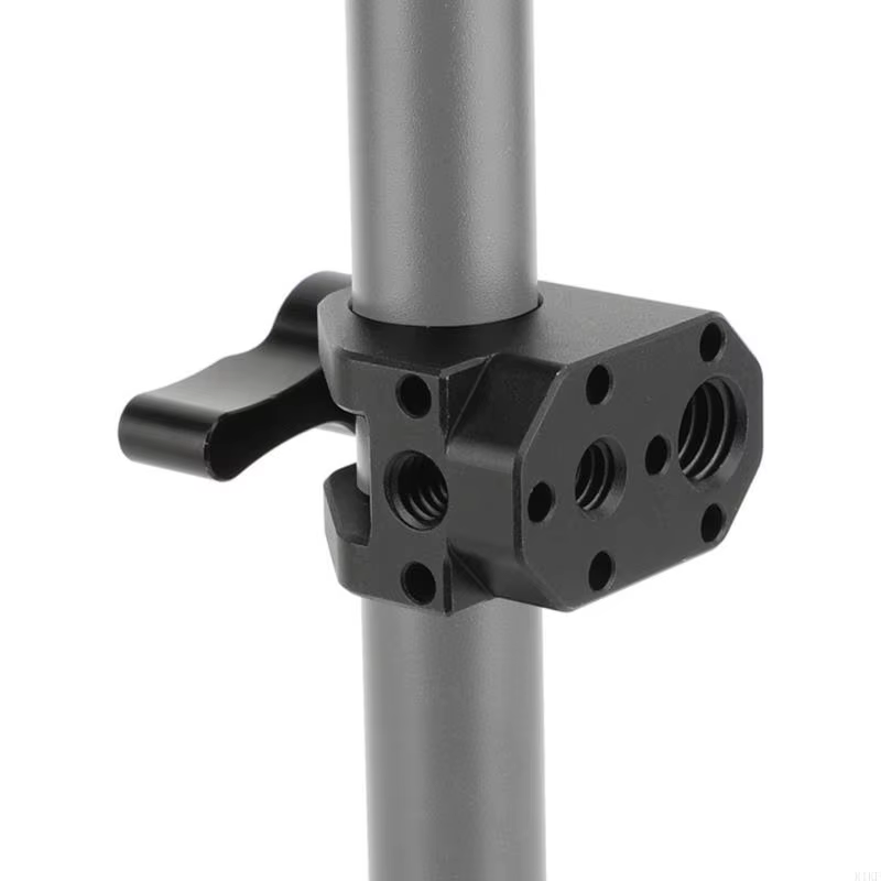 Abrazadera de tubo orificio aluminio para varilla con tornillo