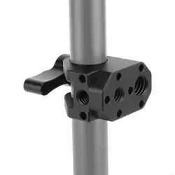 Abrazadera de tubo orificio aluminio para varilla con tornillo