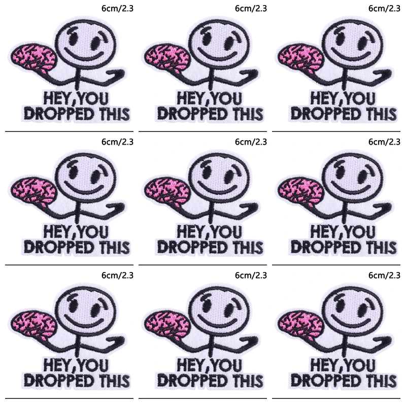 Parche bordado Hippie para planchar en la ropa, pegatinas de rayas, insignias para mochila, 10 unidades por lote - imagen 3