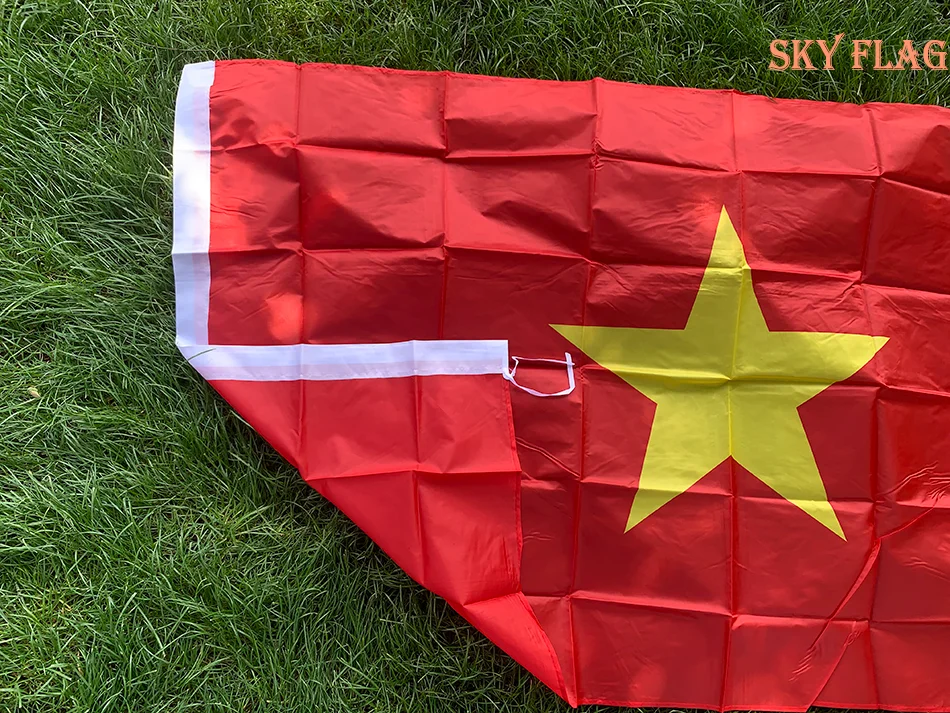 SKY FLAG Bandera de Vietnam 3x5 pies 90x150 cm poliéster doble cara impresa bandera del país de Vietnam bandera nacional - imagen 4
