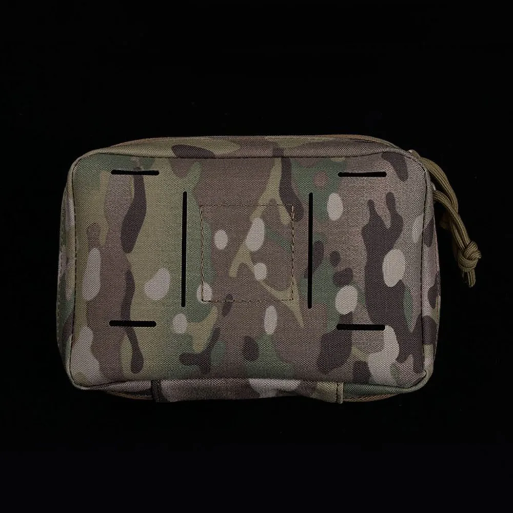 Bolsa táctica plegable para teléfono móvil, bolsa protectora con doble cremallera para caza al aire libre, Airsoft, a prueba de polvo - imagen 4
