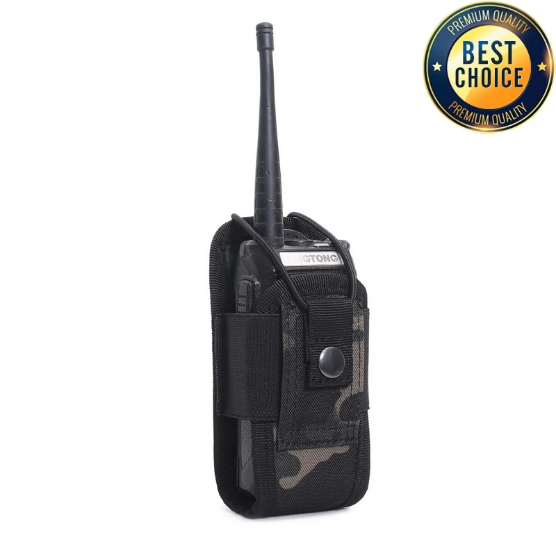 Bolsa táctica Molle para Walkie Talkie, funda para interfono de Radio portátil para exteriores 1000D, bolsa de transporte para caza y Camping, bolsillo Mag - imagen 5