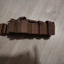 Cinturón táctico portamunición liberación rápida verde militar