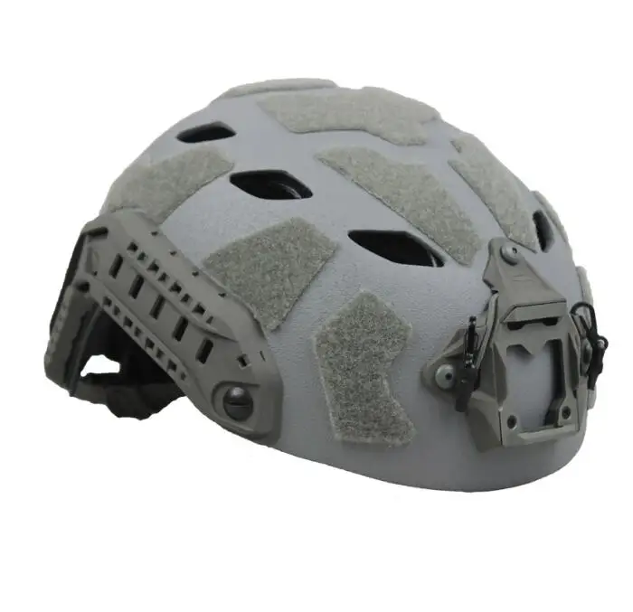Casco protector transpirable perforado de fibra de carbono SF Tactics para deportes al aire libre, gris - imagen 5