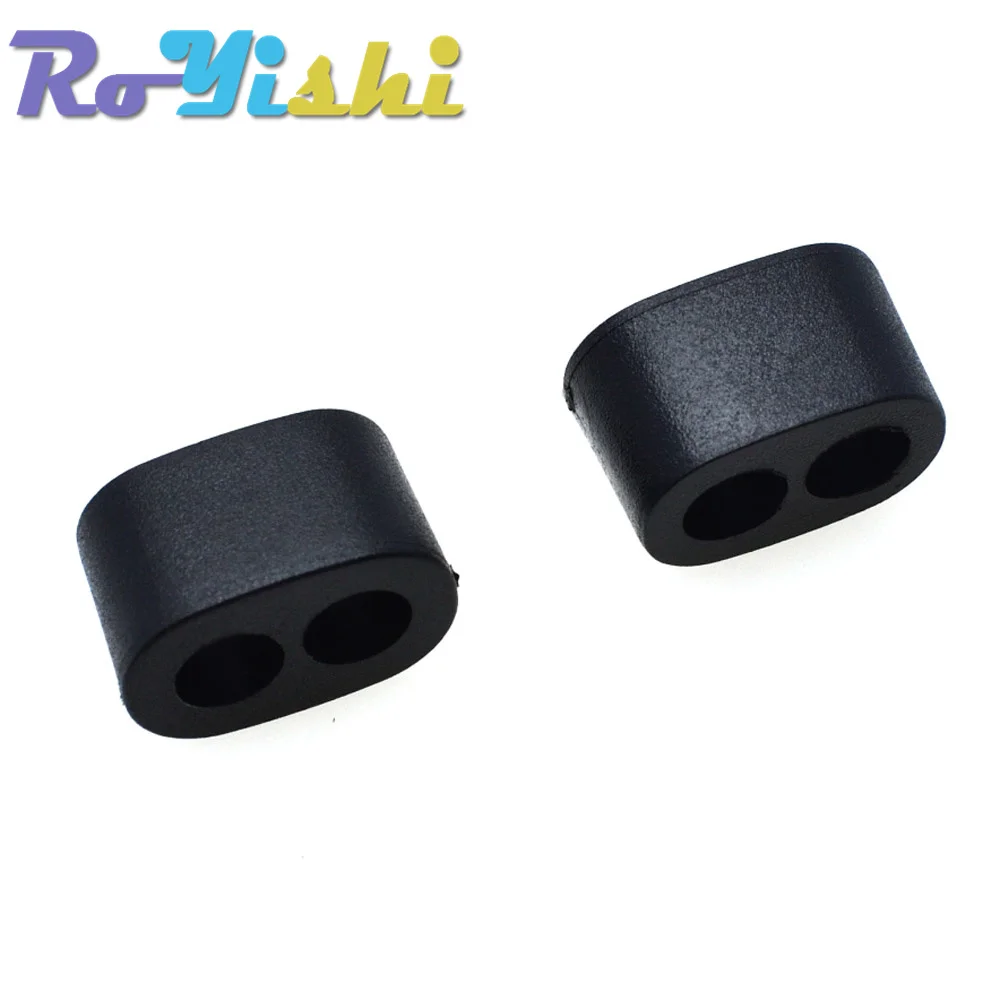 Conector deslizante de cuerda para ropa deportiva, tapón de bloqueo de extremo de cable, accesorios de mochila, 4,5mm, 2 agujeros, 10 unids/lote por paquete - imagen 5