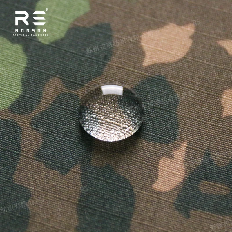 Tela de ropa de entrenamiento transpirable con rejilla de algodón de camuflaje de guisante alemán - imagen 5