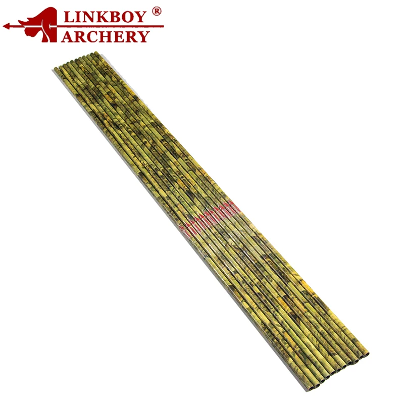 Linkboy-Flecha de carbono de tiro con arco, eje de flecha de 30/32 pulgadas, columna vertebral, 300-600 id6.2 mm, arco de caza tradicional compuesto, 6 uds. - imagen 2
