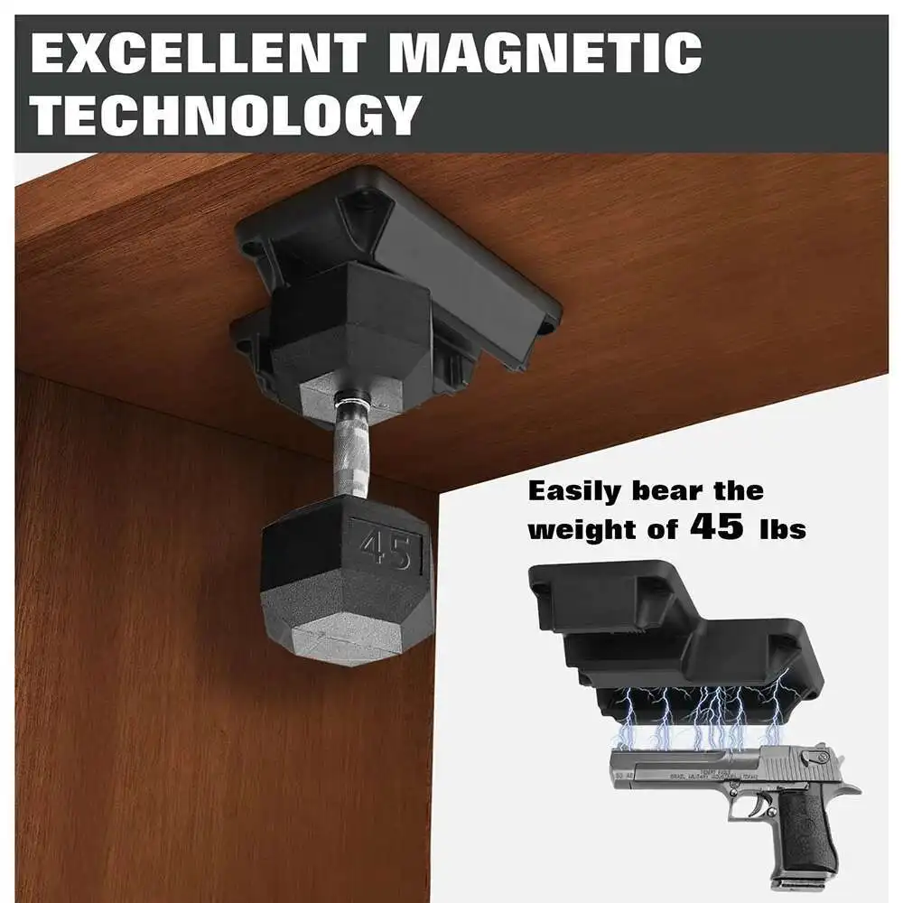 Funda de montaje de pistola magnética para Glock 17/19/26 Taurus, funda magnética Universal oculta para coche, accesorios Airsoft - imagen 5