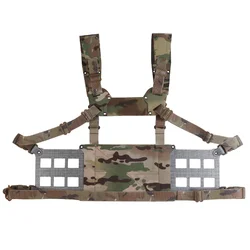 Chest rig táctico V2 extensible con portaplacas MOLLE