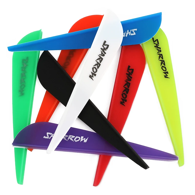 Varillas de flecha para tiro con arco compuesto, accesorios de goma de 3 pulgadas, plumas de plástico para tiro con arco, 36/72 piezas - imagen 3