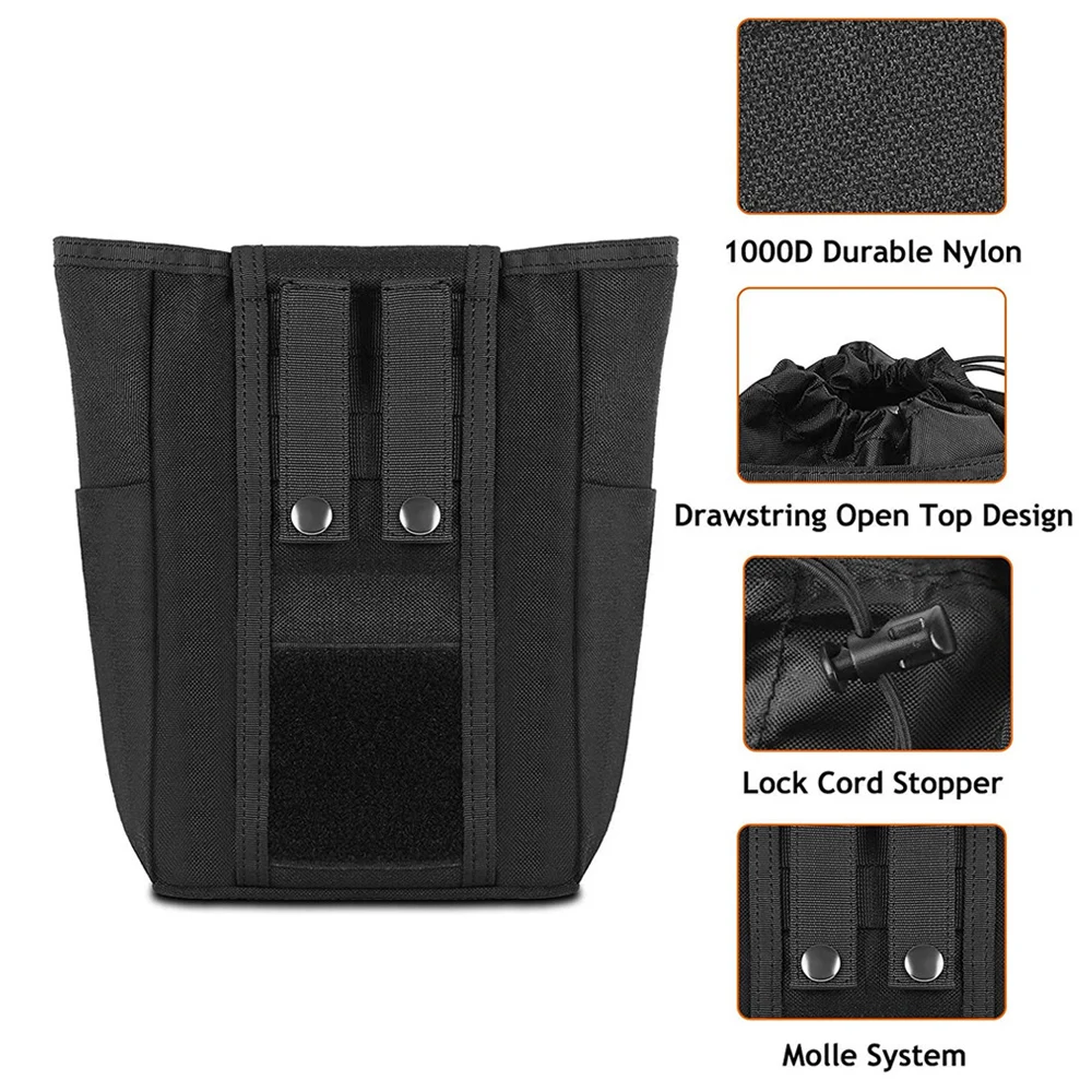 VULPO-bolsa táctica Molle para volcar revistas, bolsa plegable para munición, bolsa de reciclaje, bolsa funcional para artículos diversos para caza y Airsoft - imagen 4