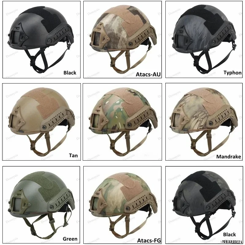 Casco Táctico MH Rapid Airsoft Camuflaje - imagen 5