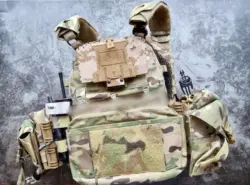 Soporte MOLLE móvil AOR1 para el pecho, camiseta táctica sin mangas