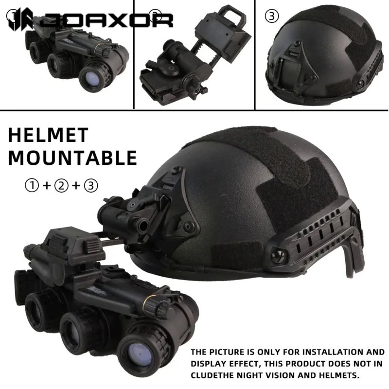 JOAXOR L4G24 Base de montaje de visión nocturna NVG de plástico casco Airsoft accesorio de Paintball para PVS15 PVS18 GPNVG18 - imagen 3