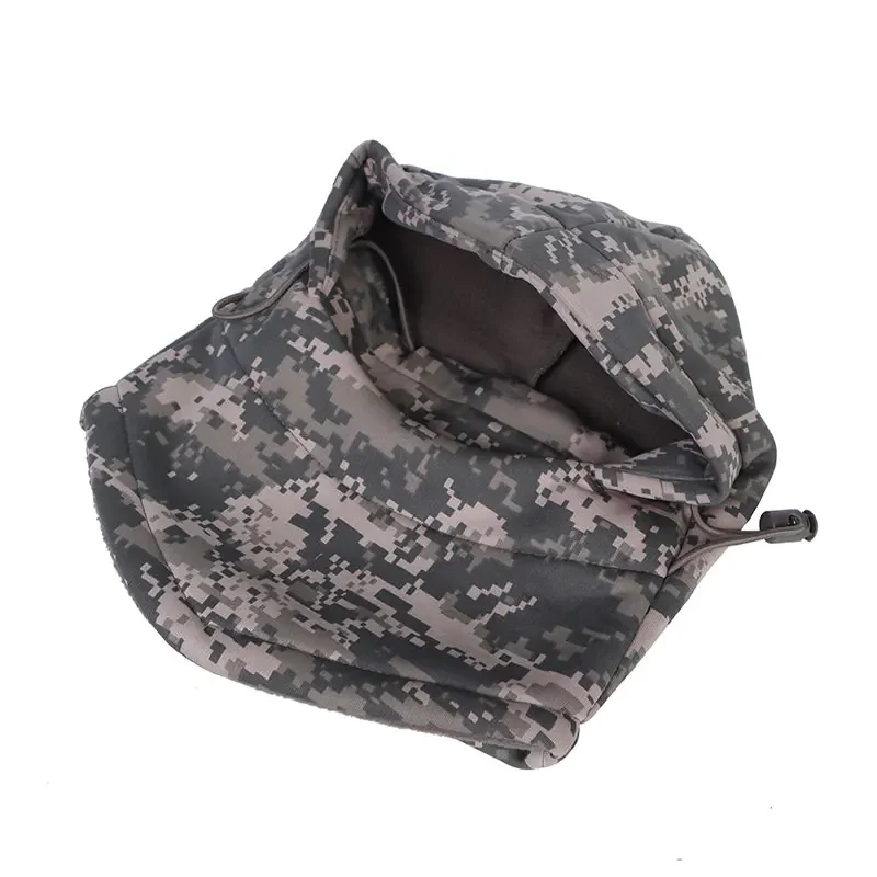 Capucha cálida de camuflaje táctico, máscara para el cuello y la cara, capucha multifuncional, equipo protector, pañuelo para la cabeza, deportes, senderismo y ciclismo - imagen 5