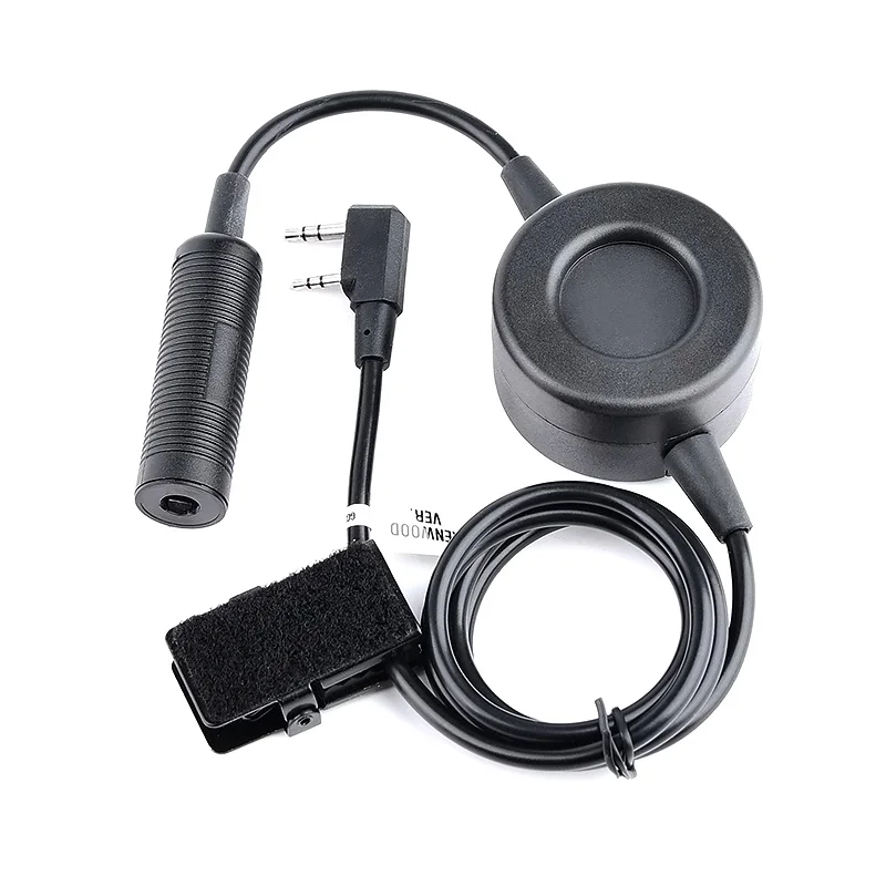 TCI táctico PTT, walkie-talkie, botón pulsar para hablar, auriculares de versión estándar civil para BaoFeng Walkie talkie Kenwood ICOM enchufe - imagen 3