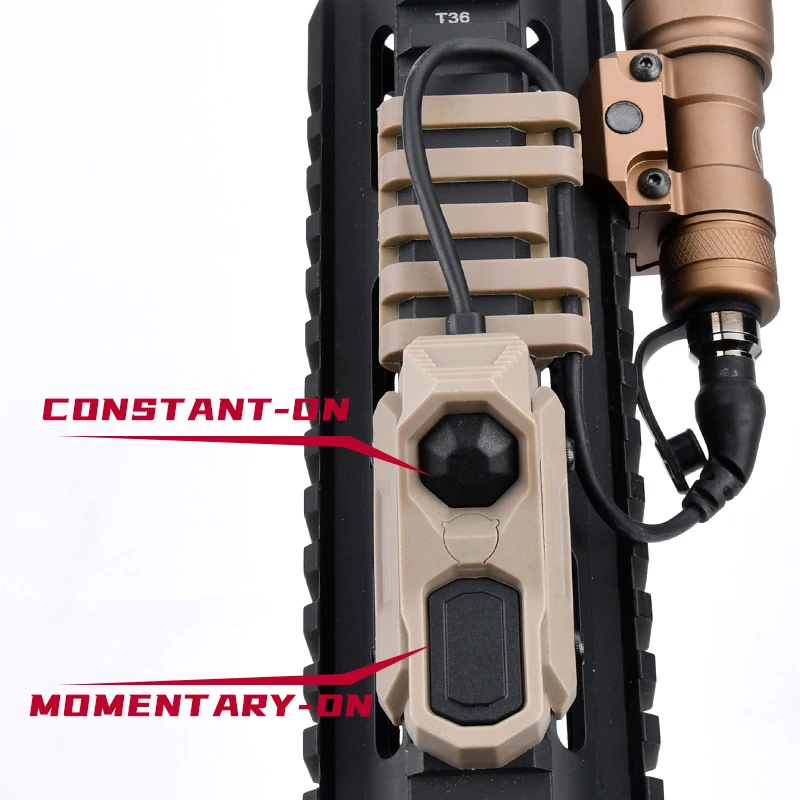 Sistema de guía de Cable de Clip de Cable táctico para SF M300 M600 linterna con AXON de doble función interruptor de presión remoto de 20mm - imagen 4